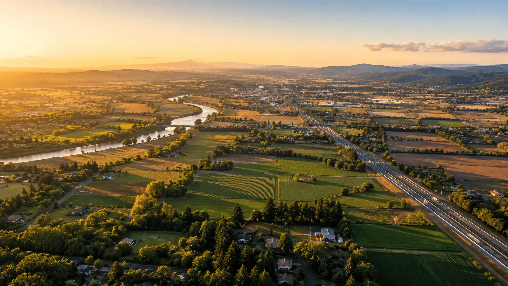 Willamette Valley view representing the choice between Albany and Corvallis Oregon for home buyers.